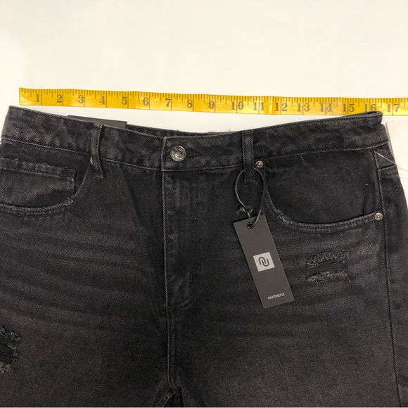 numero Tulum high rise shorts denim size 32 new - Picture 3 of 11